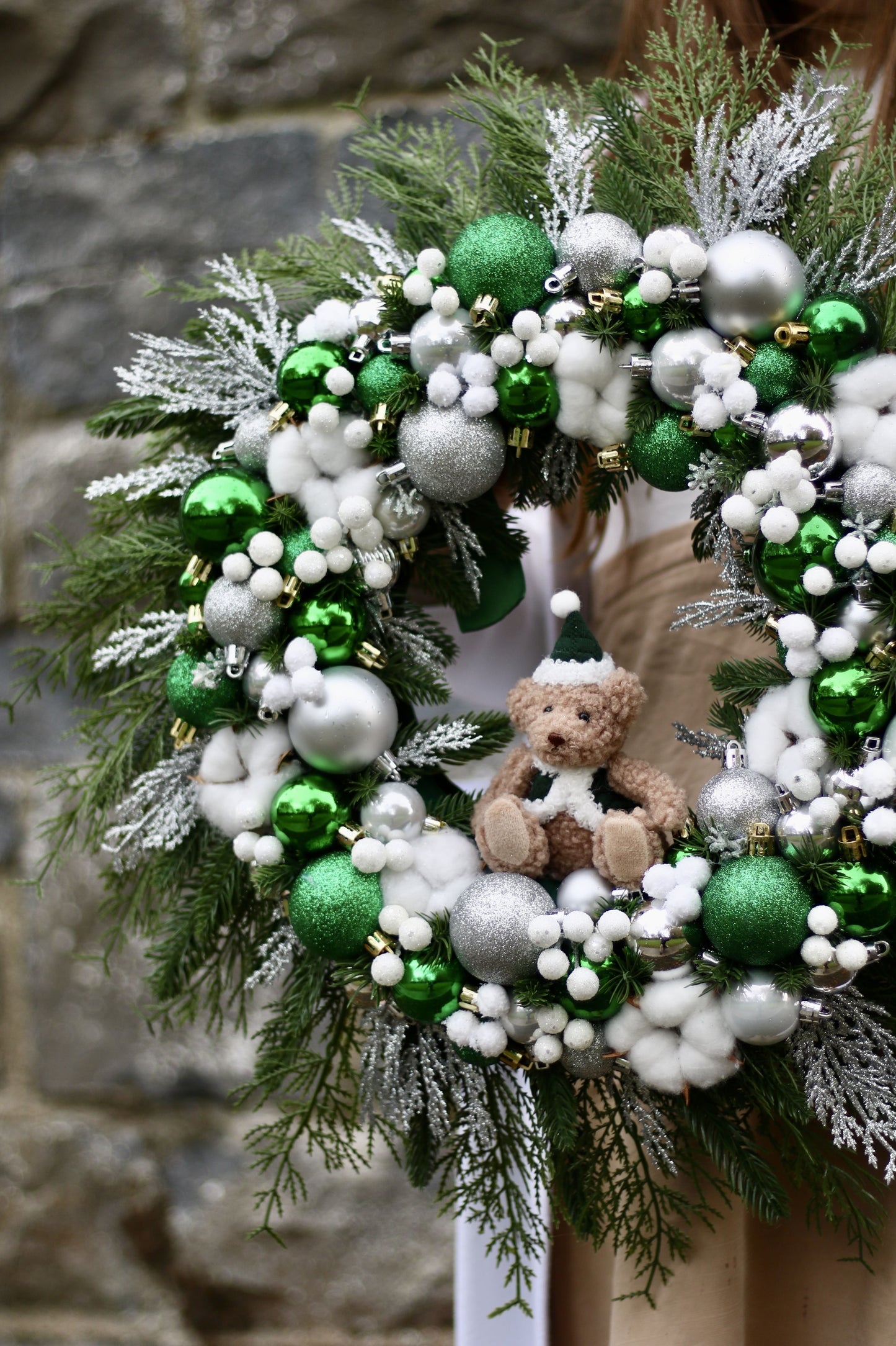 Emerald Winter Bear